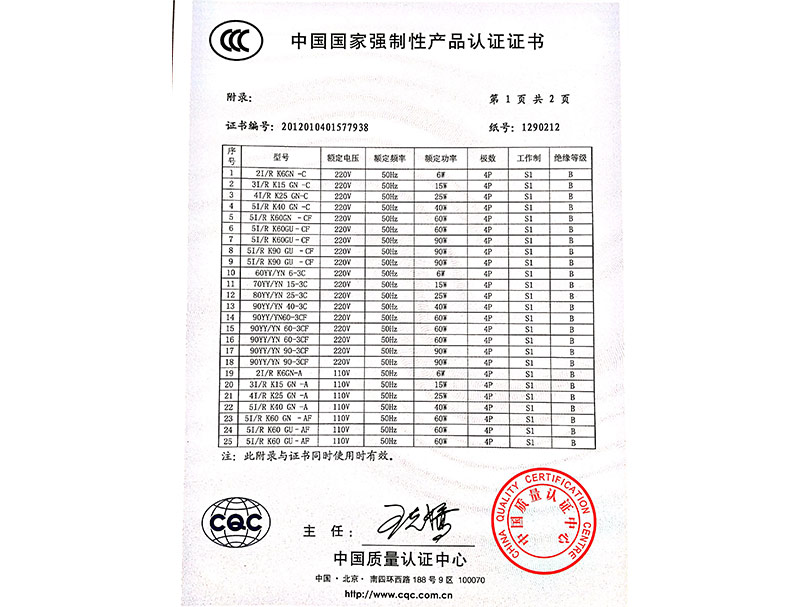 产品认证证书8.